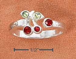 .925 STERLING SILVER TOE RINGS CHERRY  TOE RING  